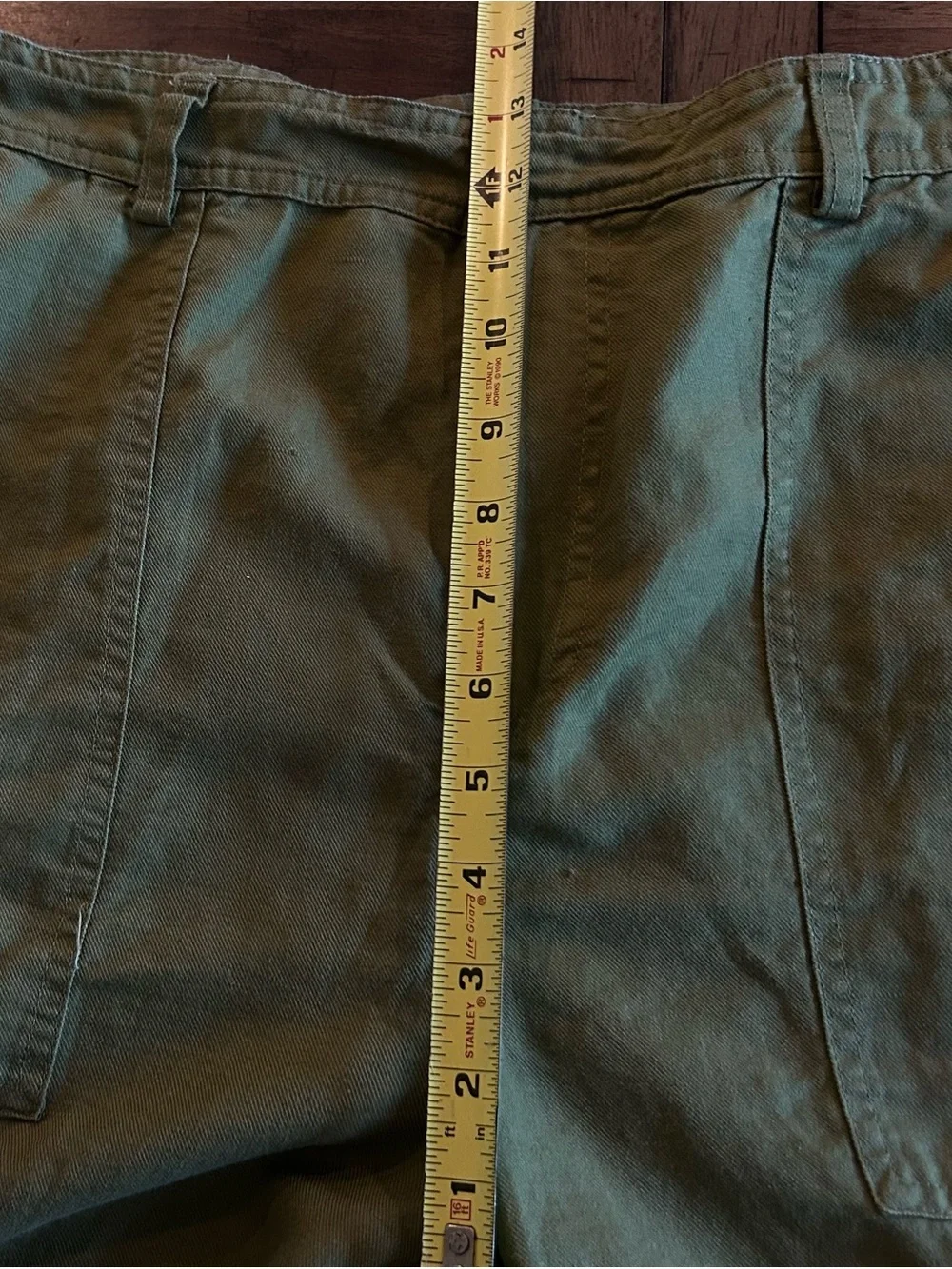 Quince Linen Blend Pants Size XL Tapered Army Green